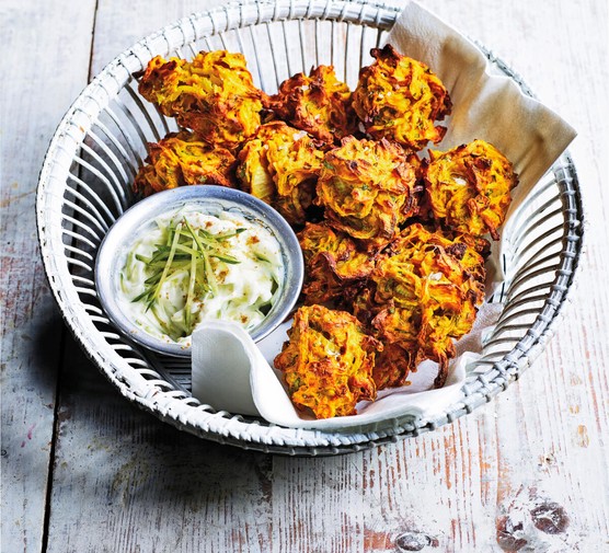 Easy Onion Bhajis Recipe Baked onion bhajis