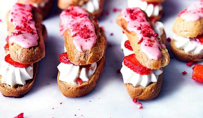 Strawberry eclairs recipe