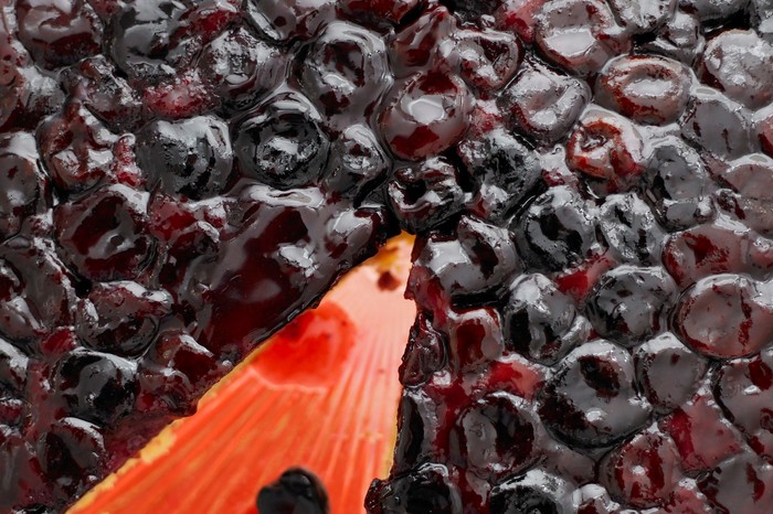 Upside-down cherry torte