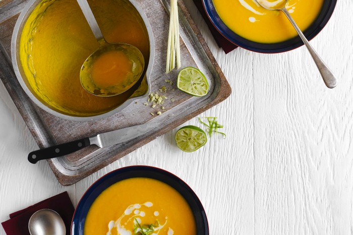 Thai Carrot Soup Recipe with Lemongrass