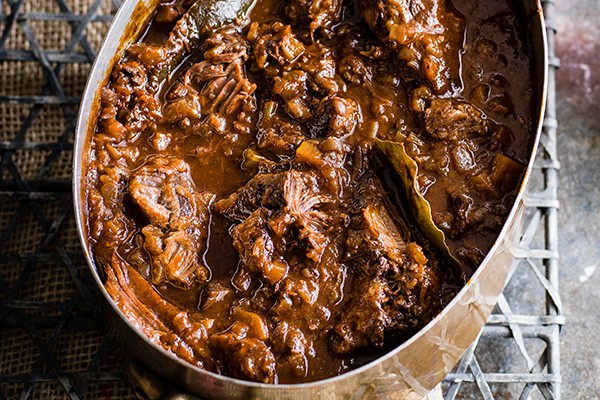 Tuscan slow-cooked beef shin with Chianti