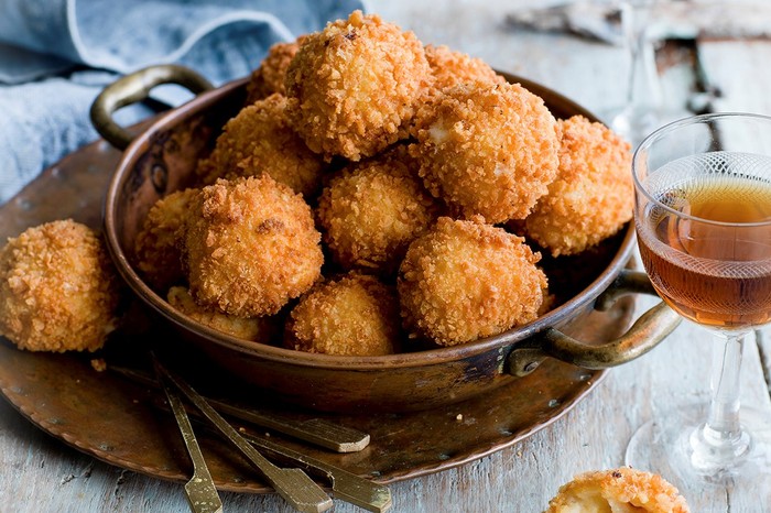 Chorizo and manchego croquetas