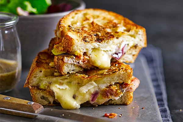 Posh Cheese, Fig and Bacon Toastie Recipe