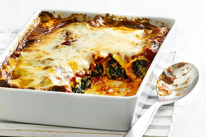 Winter Greens and Ricotta Cannelloni Recipe