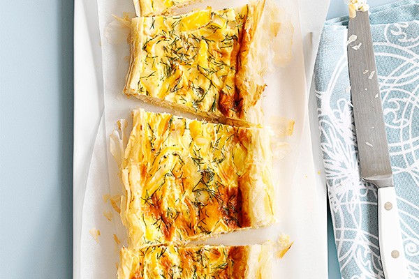 Smoked Haddock Tart Recipe with Dill