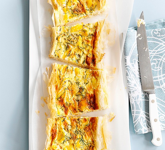 Smoked Haddock Tart Recipe with Dill