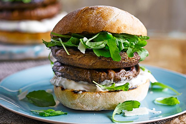 Veggie Burger Recipe For Truffled Mushroom Burgers