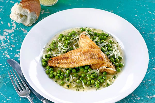 Gurnard Fish Recipe With Peas and Cider