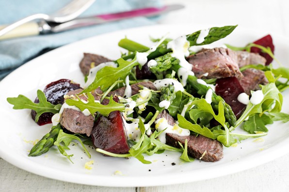 Steak, Beetroot and Asparagus Salad Recipe