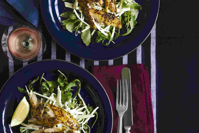 Smoked Mackerel Recipe with Celeriac and Rocket Salad