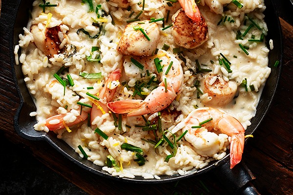 Prawn Risotto Recipe with Scallops