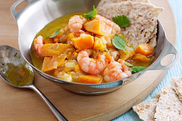 Jamaican Curry Recipe With Prawns and Sweet Potato