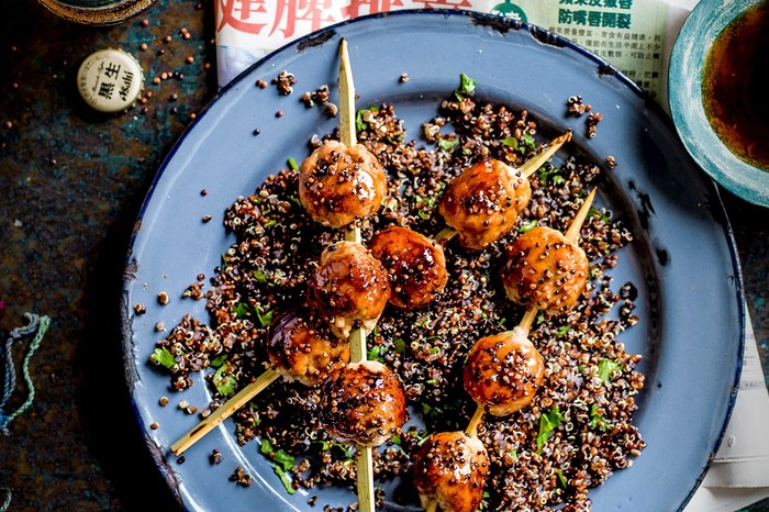 Tsukune with Japanese-Style Quinoa Recipe