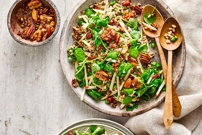 Spelt and apple salad