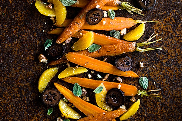 Charred Carrots Recipe With Walnuts and Orange