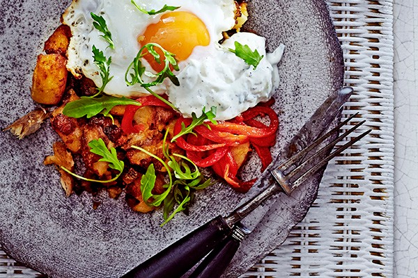 Smoked Mackerel Hash Recipe with Eggs