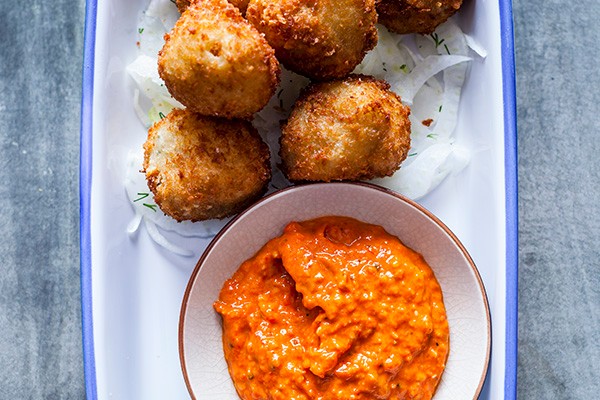 Salt Cod Croquettes Recipe with Fennel Salad