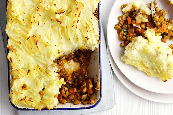 Vegetarian Shepherd's Pie Recipe With Spiced Lentils