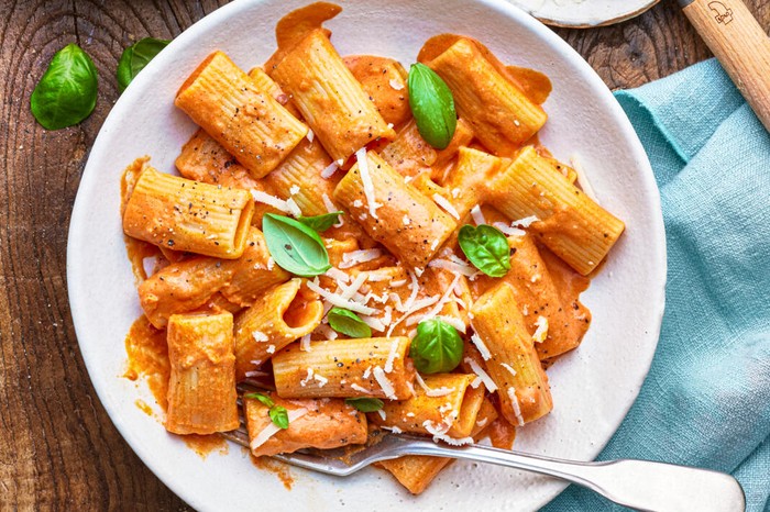 plate of penne all vodka