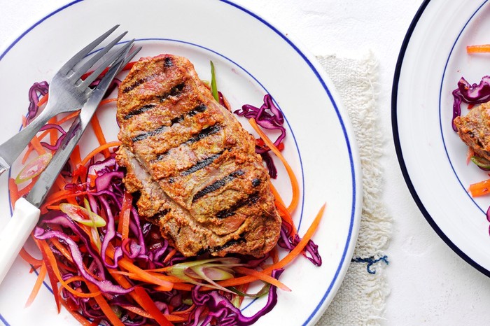 Tandoori Lamb with Coleslaw Recipe