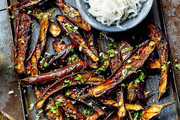 Grilled Aubergine Recipe with Miso