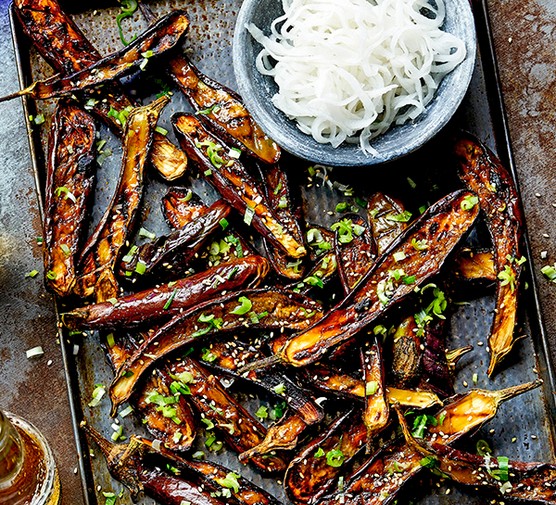 Grilled Aubergine Recipe with Miso