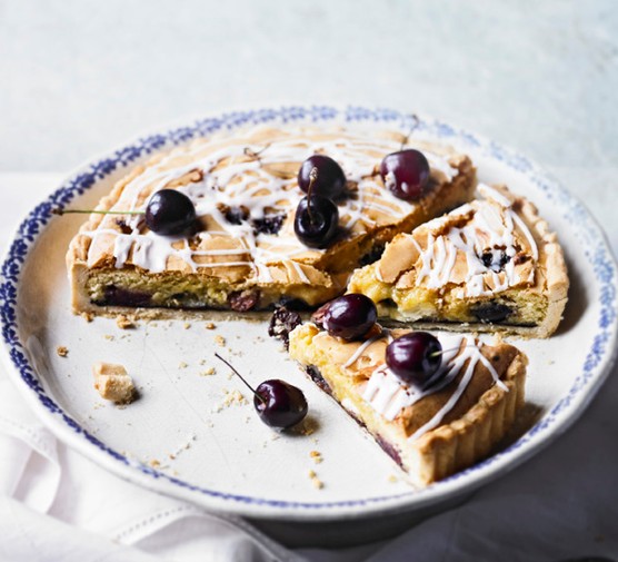 Cherry Blondie Tart Recipe