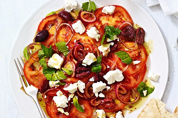 Marinated Tomato Salad Recipe With Feta