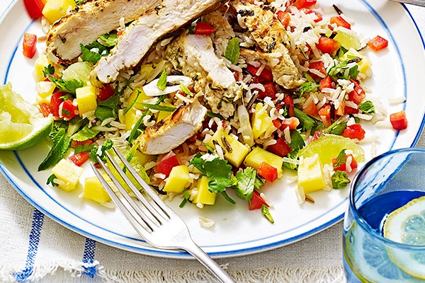 Mojito Chicken Recipe with Wild Rice Salad