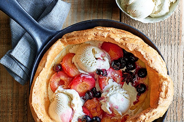 Dutch Baby Recipe With Spiced Plums