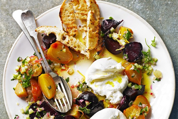 Salt-baked Beetroot Recipe With Mozzarella and Lemon Salsa