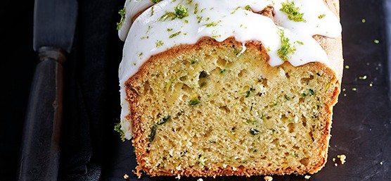 Courgette Loaf Cake With Avocado and Lime