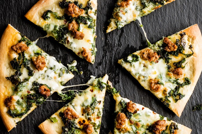 Smoky Sausage Pizza Recipe With Kale