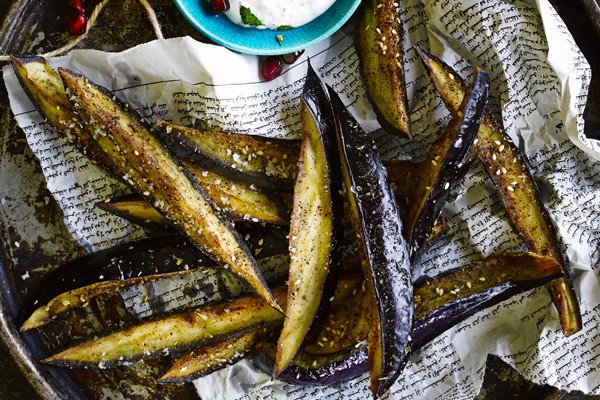 Fried Aubergine Sticks With Sumac and Honey