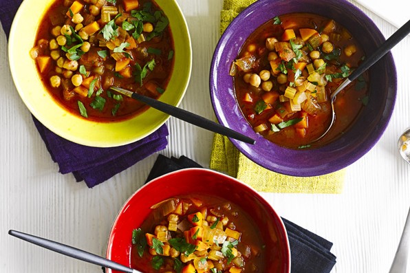 Chickpea Soup Recipe with Harissa