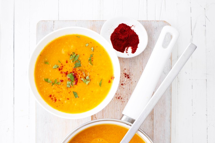 Carrot and smoked paprika soup