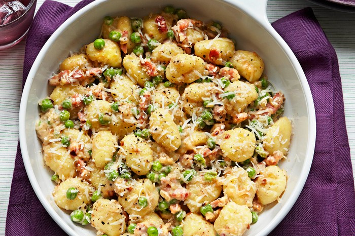 Gnocchi with Peas and Pancetta Recipe