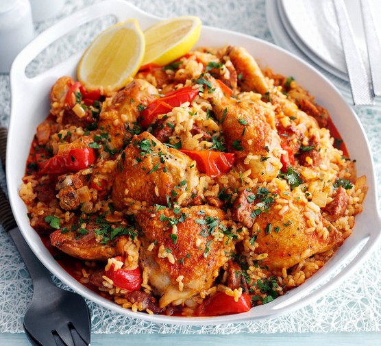 Spanish Rice with Chicken and Chorizo Recipe