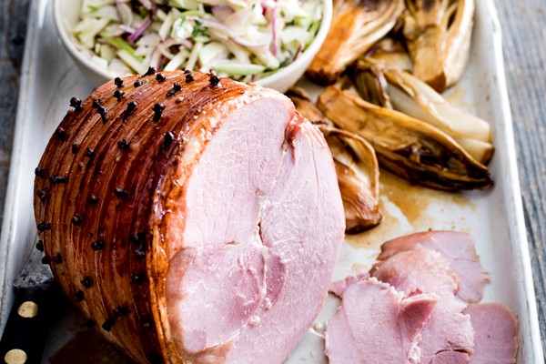 Maple Glazed Gammon Recipe With Apple Slaw