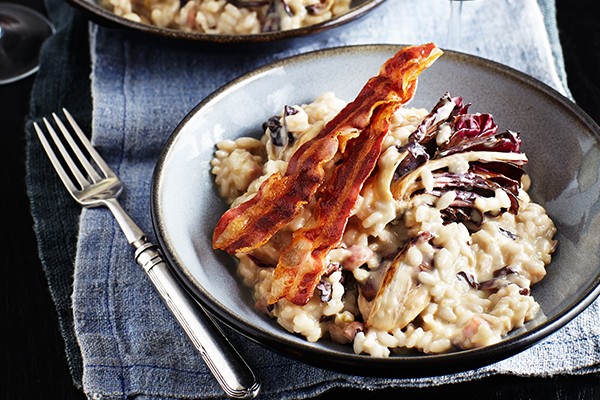 Pancetta Risotto Recipe with Radicchio Pancetta Risotto Recipe with Radicchio