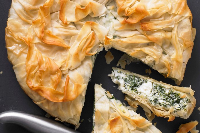 Spinach and Ricotta Vegetarian Filo Pastry Pie Recipe