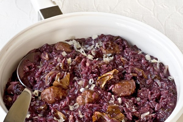 Sausage Risotto Recipe with Radicchio