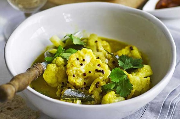 Cauliflower and ginger curry