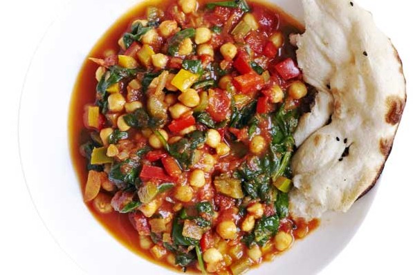 Chickpea Curry Recipe with Spinach