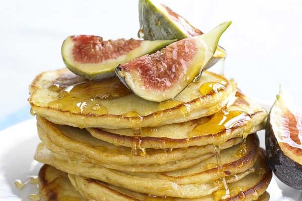 Ricotta Pancakes Recipe With Honey and Figs