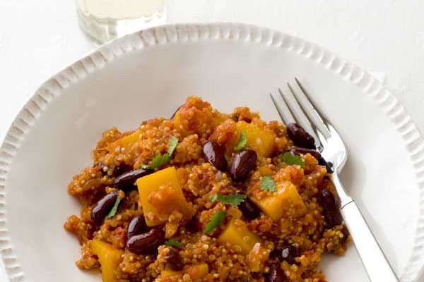 Butternut Squash Chilli Recipe with Quinoa