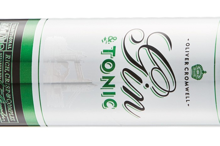 Oliver Cromwell gin and tonic in a can Oliver Cromwell gin and tonic in a can