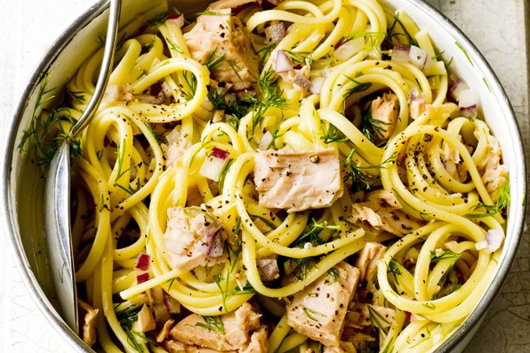 Linguine Recipe with Tuna, Lemon and Dill