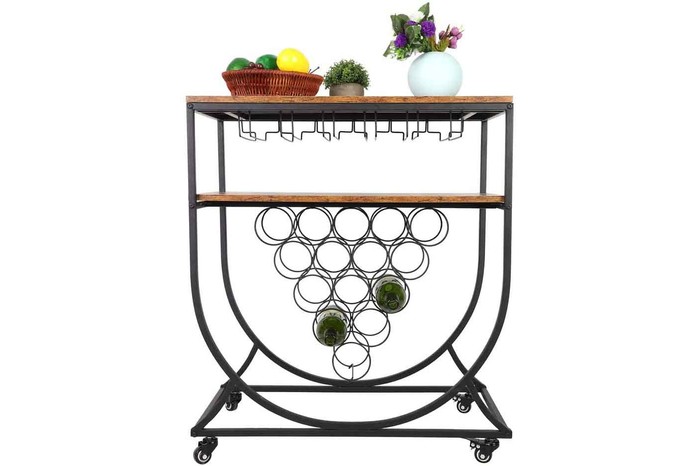 Amazon Metal Rolling Bar Trolley