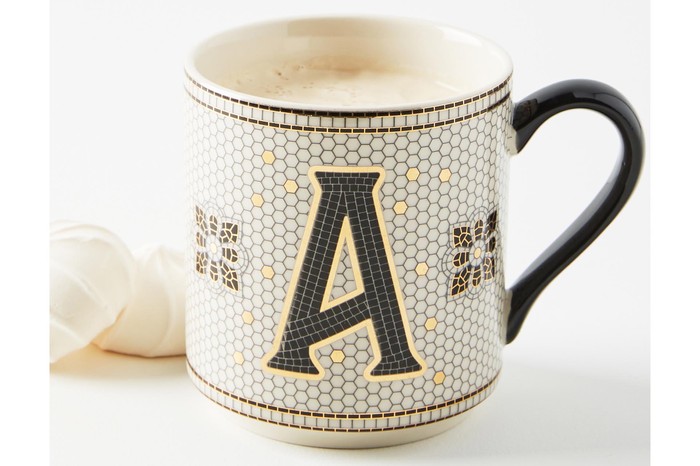 Anthropologie Bistro Tiled Margot Monogram Mug £10 (2) copy